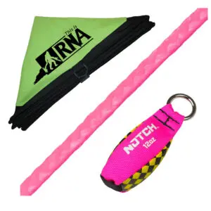 A bundle of arborist gear featuring the RNA 1.75mm Pink Magic 200' Combo with Throwline Folding Cube.