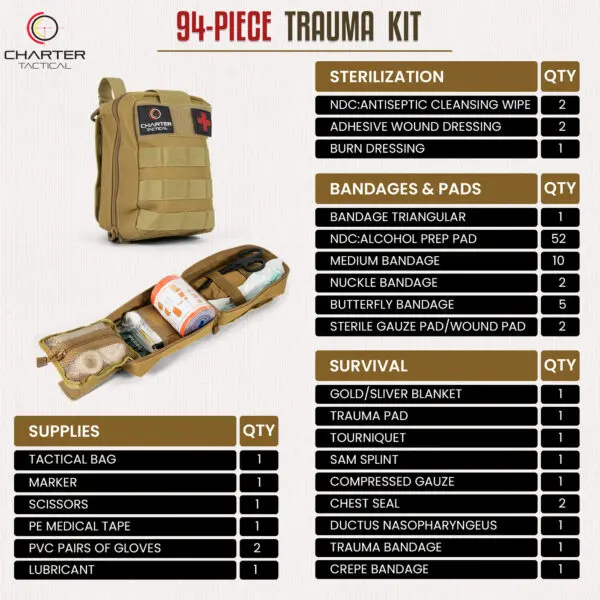 98 Piece Trauma Kit - Image 6